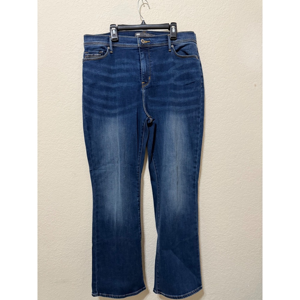 Levi's Perfectly‎ Slimming Bootcut Jeans Dark Wash Denim Women's Size 16